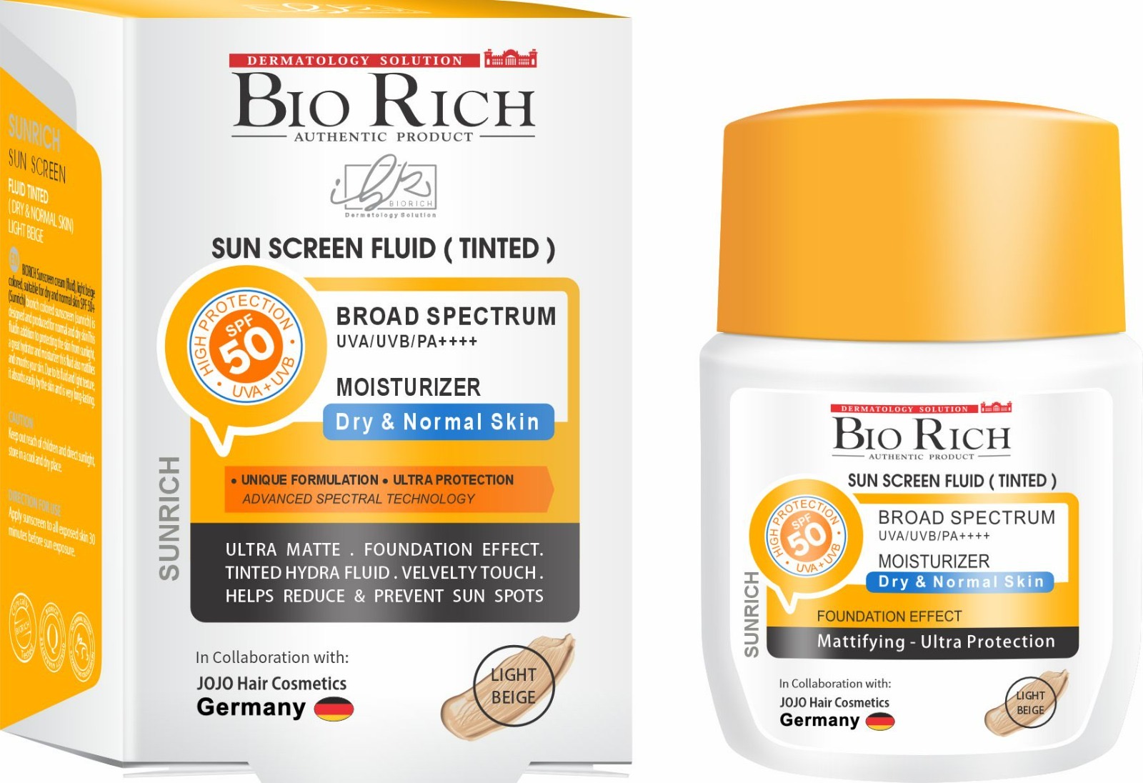 ضد آفتاب لایت پوست خشک بایوریچ