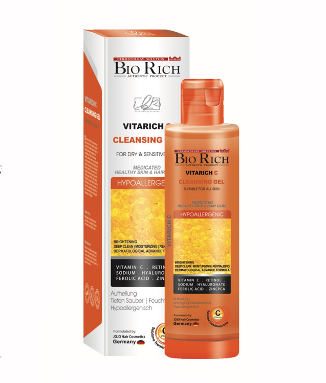 ژل شستشو صورت ویتامین C بایوریچ