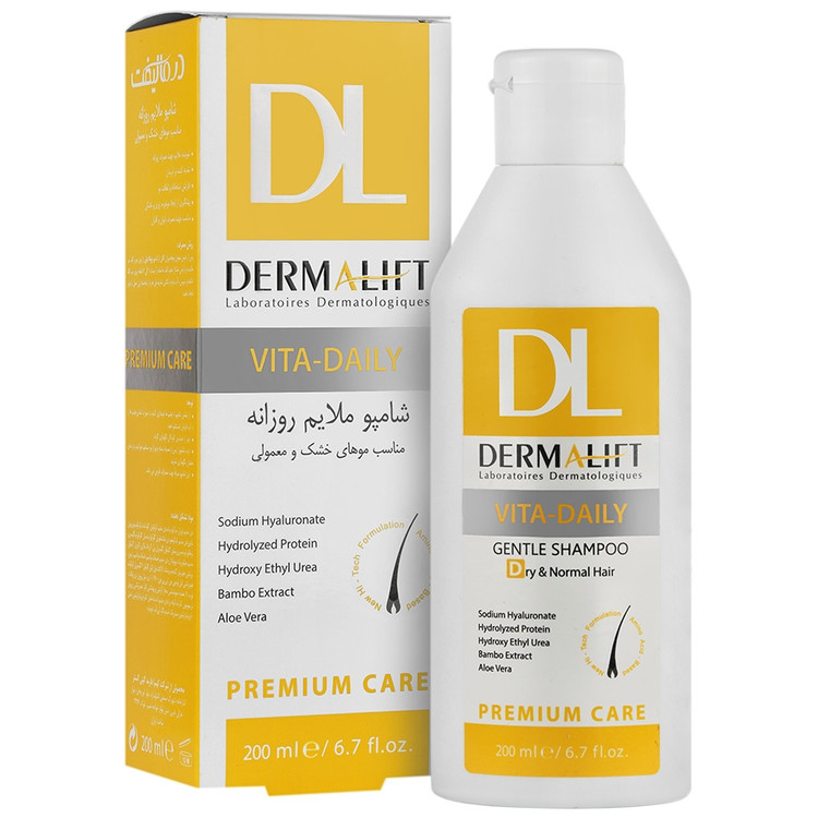 شامپوی روزانه موی خشک و معمولی درمالیفت