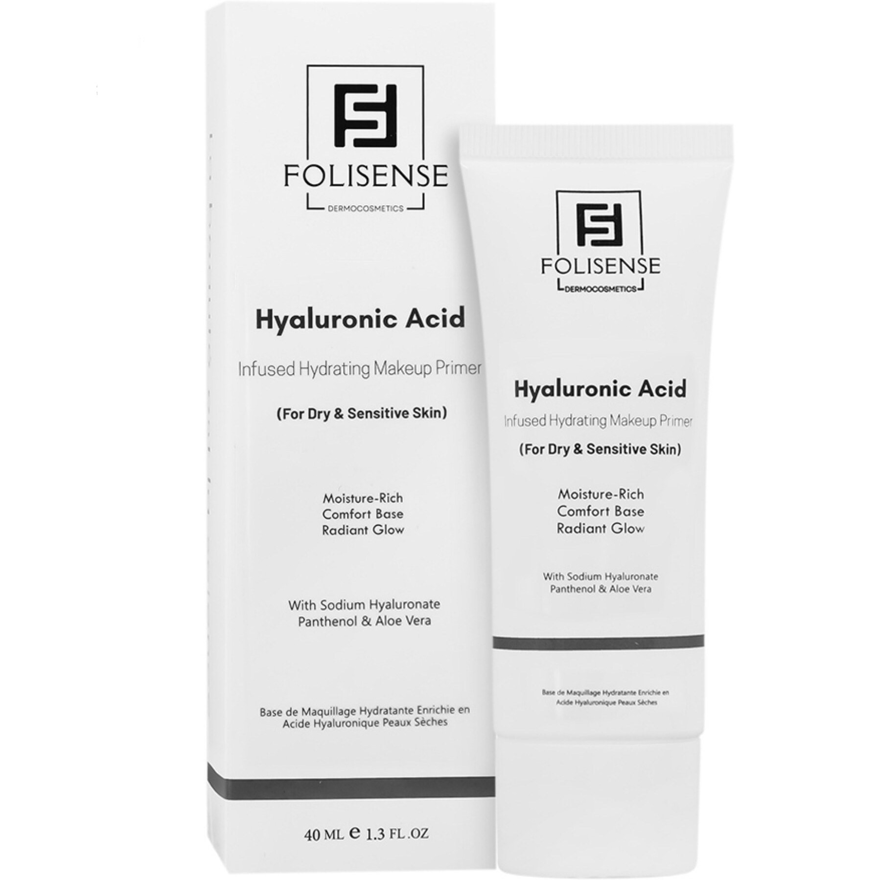پرایمر حاوی آبرسان فولیسنس مدل Hyaluronic Acid مناسب برای پوست انواع پوست حجم 40 میلی‌لیتر
